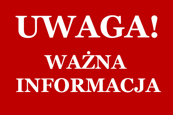 Ważna informacja